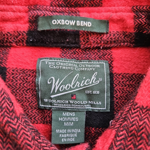 Woolrich Oxbow Blend Flannel Shirt Size Medium - Picture 3 of 4